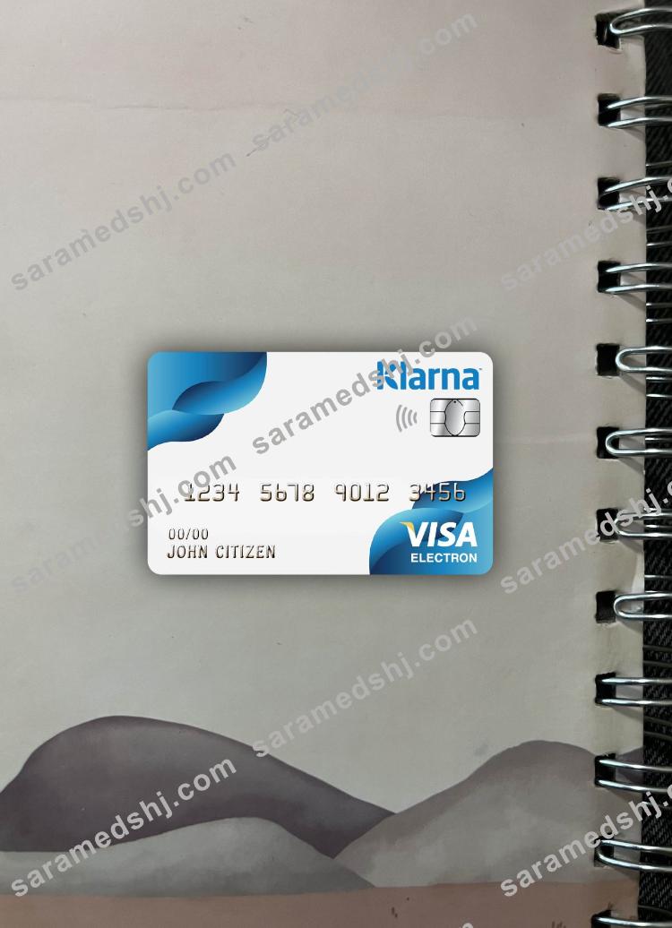 Finland Klarna bank visa electron card photolook front